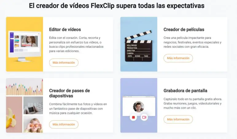 Herramientas de FlexClip