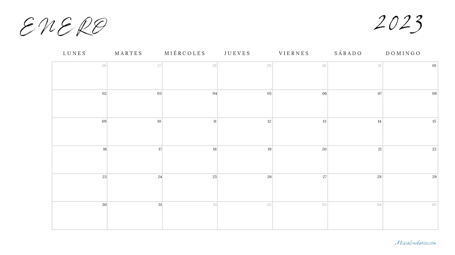 Calendario Mensual Para Imprimir Minimalista Art Vrogue Co