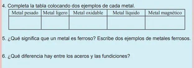 Ejercicios - Unidad Didáctica Los Metales