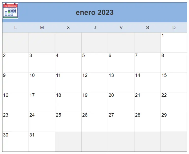Calendarios 2023 Para Imprimir 【 Gratis 】 Tecnoapuntes 4706