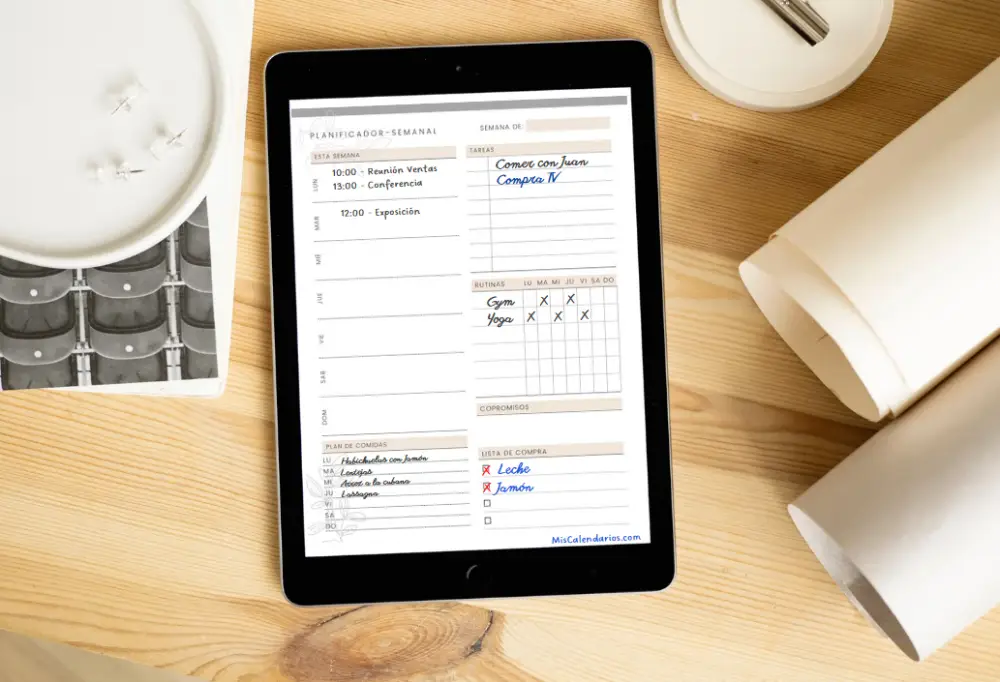 planificador-semanal-gestion-del-tiempo-en-IPAD