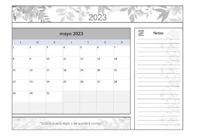 Calendario-Mayo-2023-Excel Flores