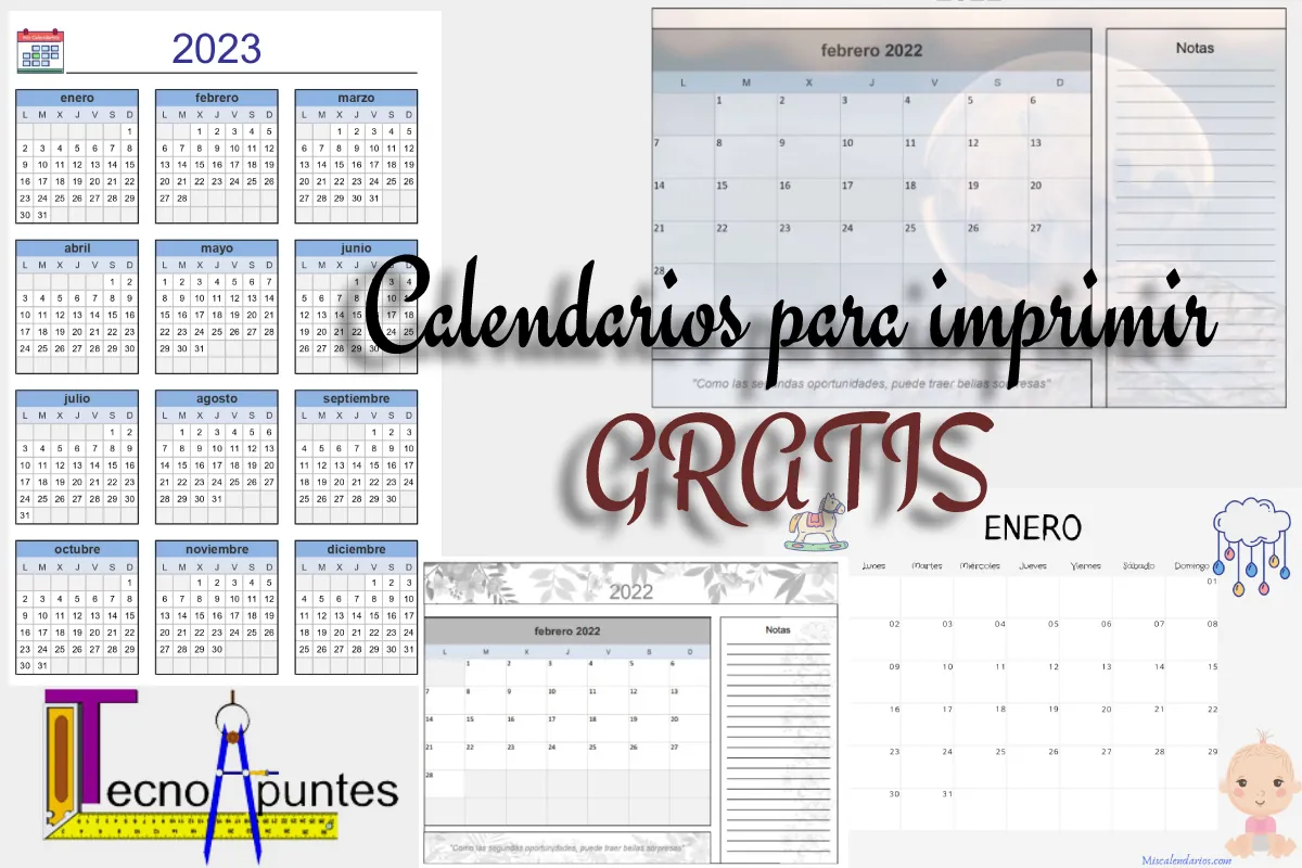 Calendarios para Imprimir