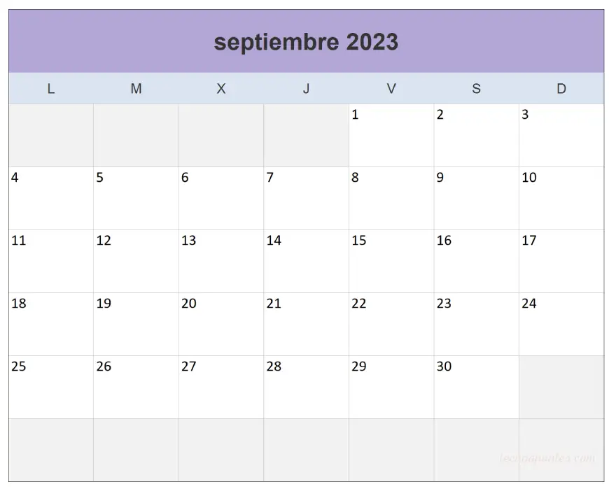 Calendario Escolar 2023 2024 Mensual