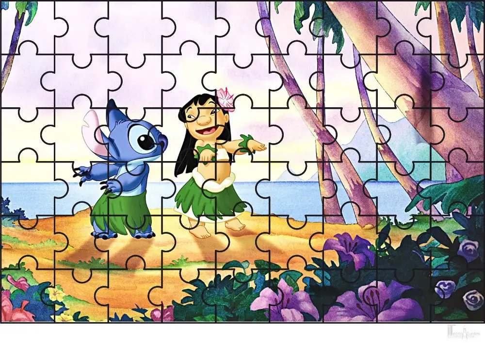 Puzzle Lilo & Stich imprimible