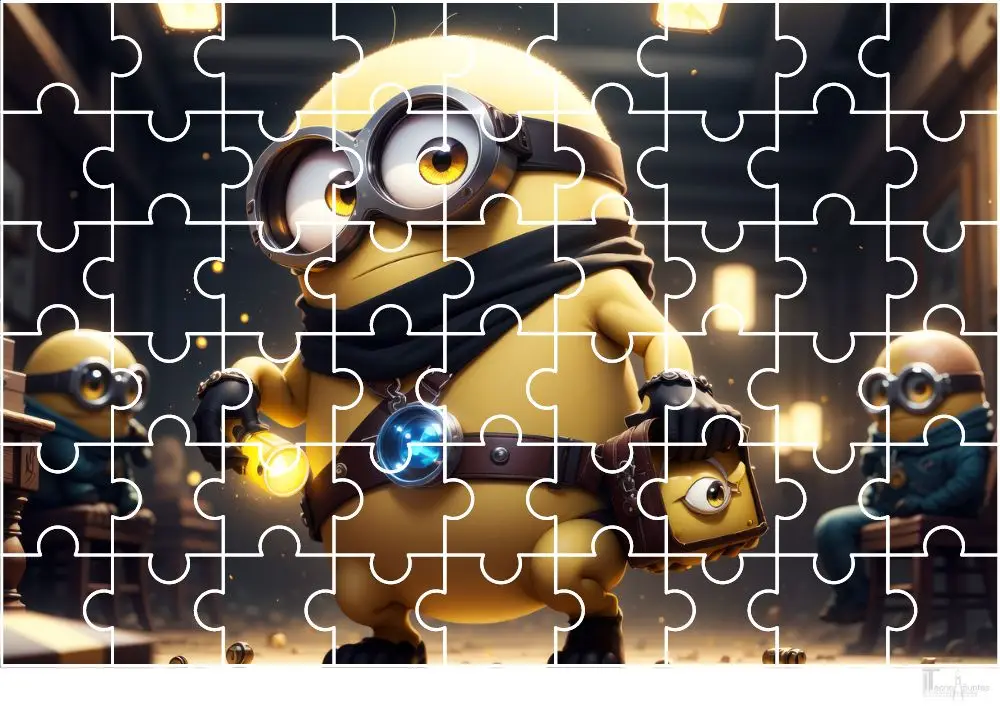 Puzzle para imprimir Minions - Jigsaw