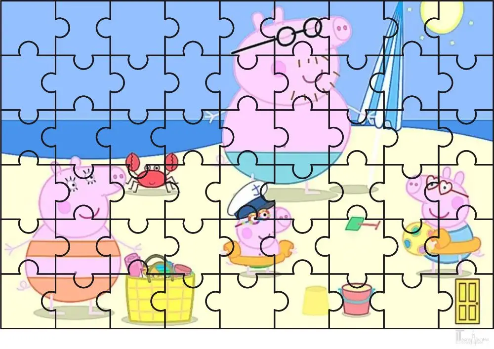 Puzzle peppa pig y familia