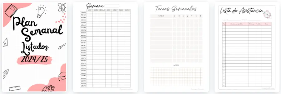 Cuaderno del profesor 2024 25 Planners Semanal